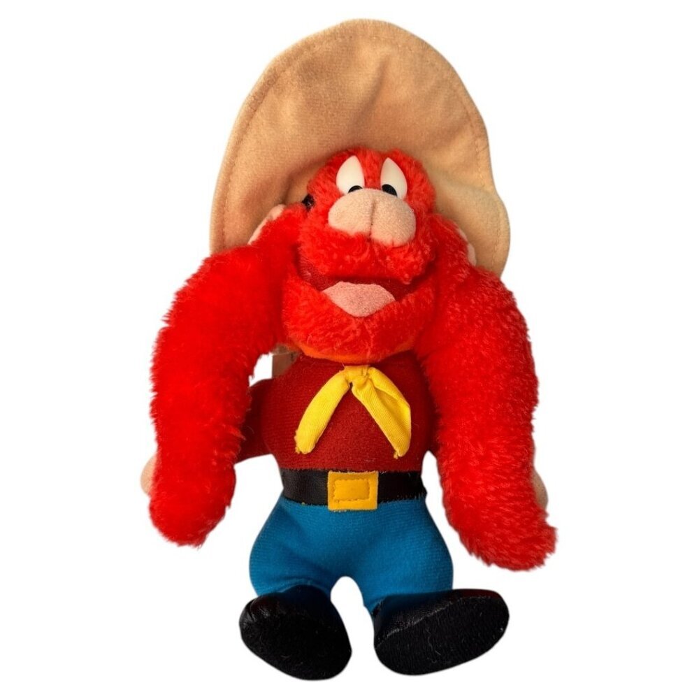 1995 Looney Tunes 10 Inch Yosemite Sam Plush Toy Damaged Tag Vintage Collectable